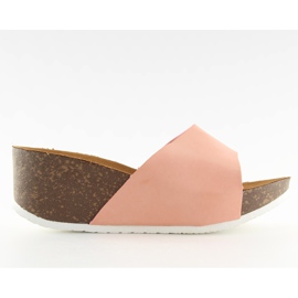 Vaaleanpunaiset JM26 mukavat kiilatossut vaaleanpunainen