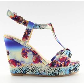 Satiiniset sandaalit 903 sininen