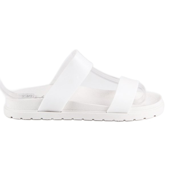 Naisten valkoiset tossut valkoinen