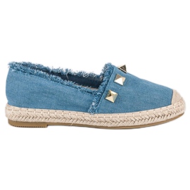 Bestelle Denim espadrillit strassilla sininen