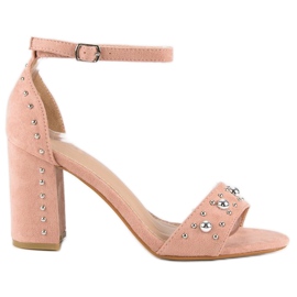 Mukavat sandaalit tolppassa vaaleanpunainen Mukavat sandaalit tolppassa vaaleanpunainen