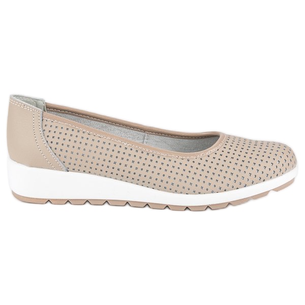 Nahkainen vinceza ballerina ruskea