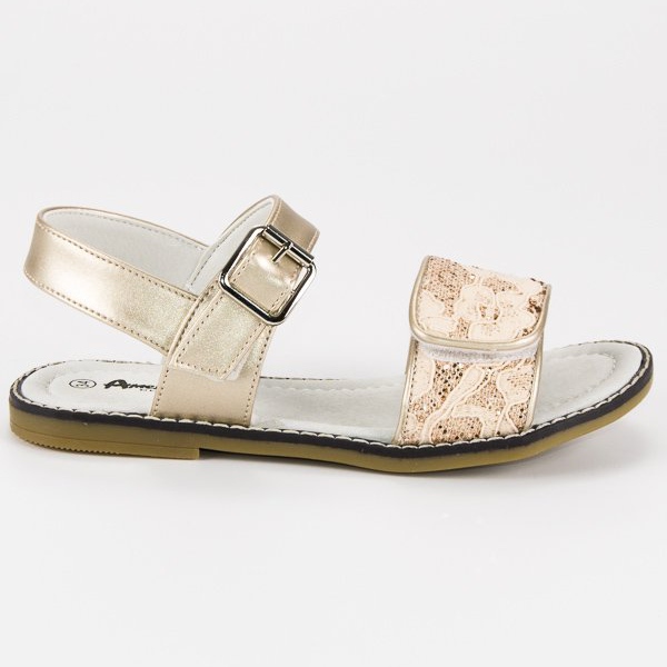 American Club Kultaiset amerikkalaiset sandaalit kultainen