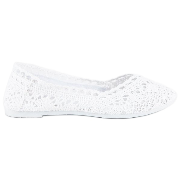 Seastar Valkoiset pitsiset balerinat valkoinen