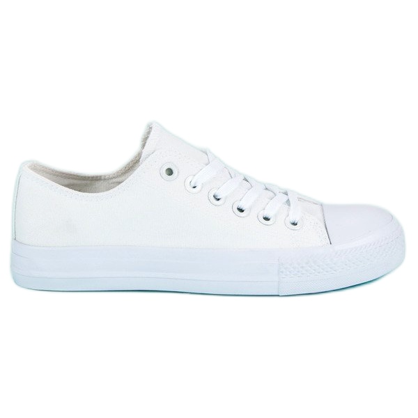 Valkoiset lenkkarit, joissa sidonta valkoinen