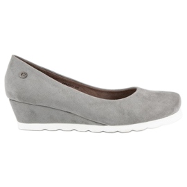Filippo Naisten mokkanahkapumput harmaa
