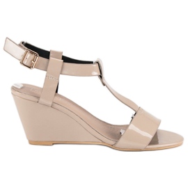 Filippo Lakatut kiila sandaalit ruskea