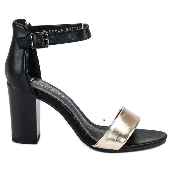 VINCEZA -korkokengät musta keltainen