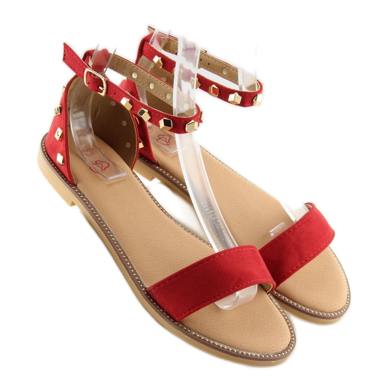 Sandaalit nappeilla punainen 117-11 Red