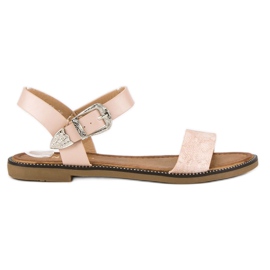 Nio Nio Mukavat litteät sandaalit vaaleanpunainen Nio Nio Mukavat litteät sandaalit vaaleanpunainen