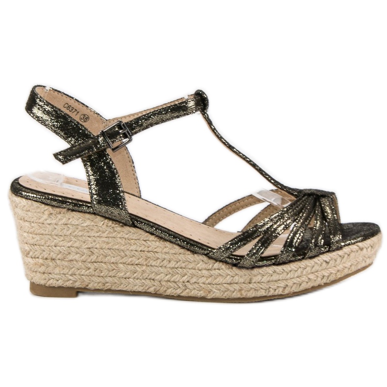 Corina Wedge espadrillesandaalit harmaa