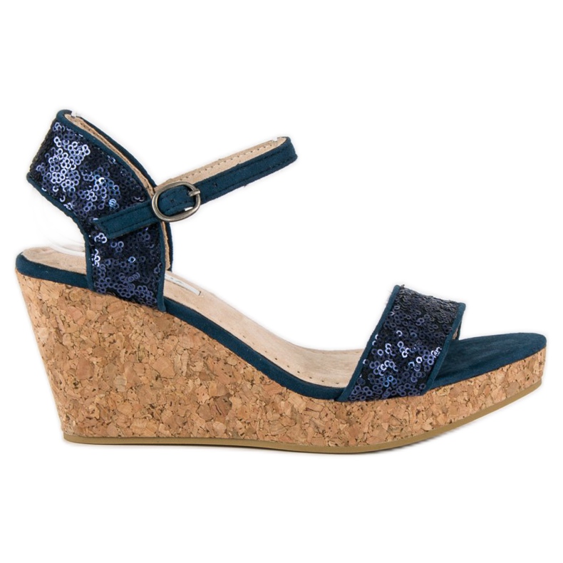 Corina Kiila sandaalit paljeteilla sininen