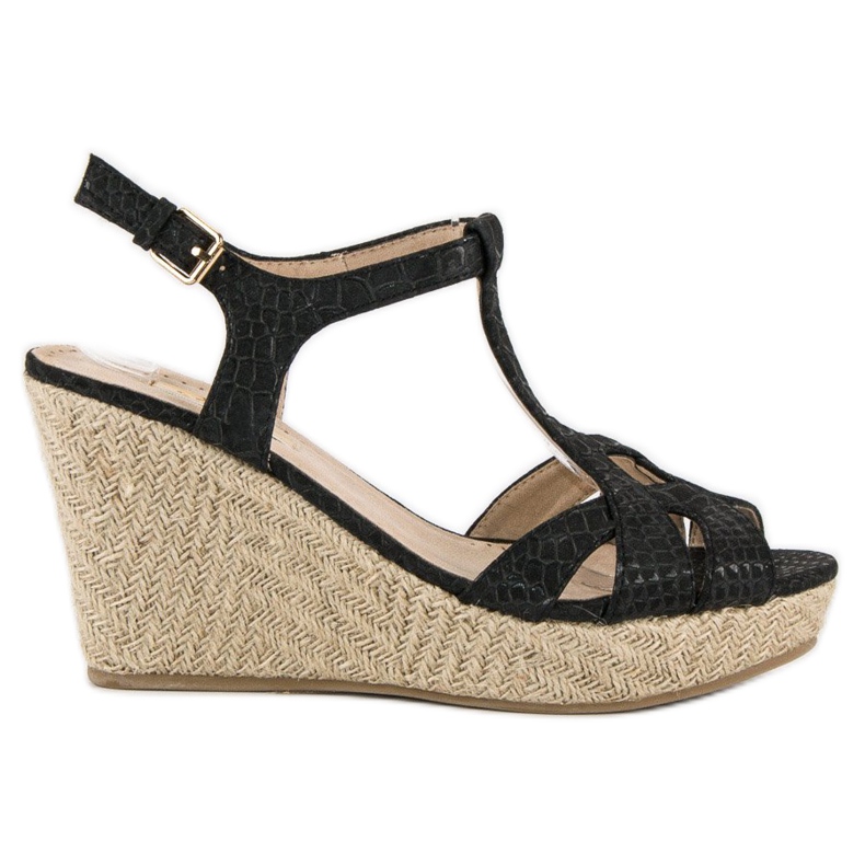 Corina Mustat kiila sandaalit