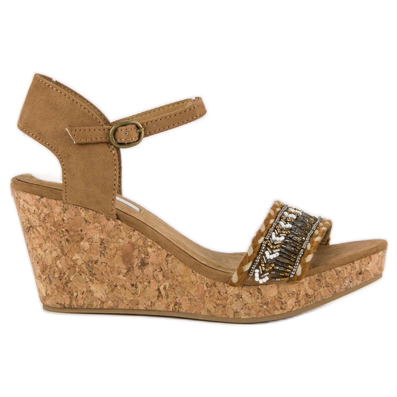 Corina Sandaalit korkkikiilakorkossa ruskea