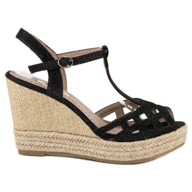 Corina Mukavat kiila sandaalit musta