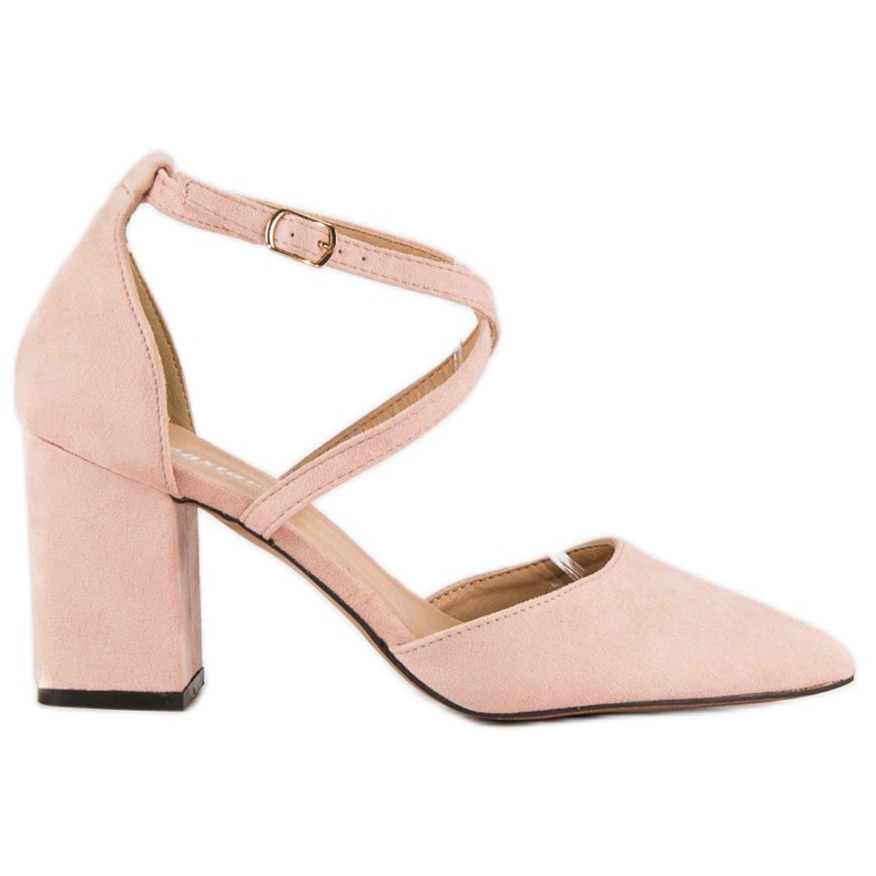 Seastar Tyylikkäät mokkanahkasandaalit vaaleanpunainen