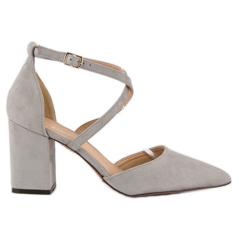 Seastar Tyylikkäät mokkanahkasandaalit harmaa