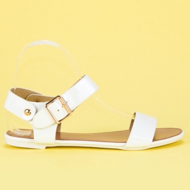 Vices Valkoiset litteät sandaalit valkoinen
