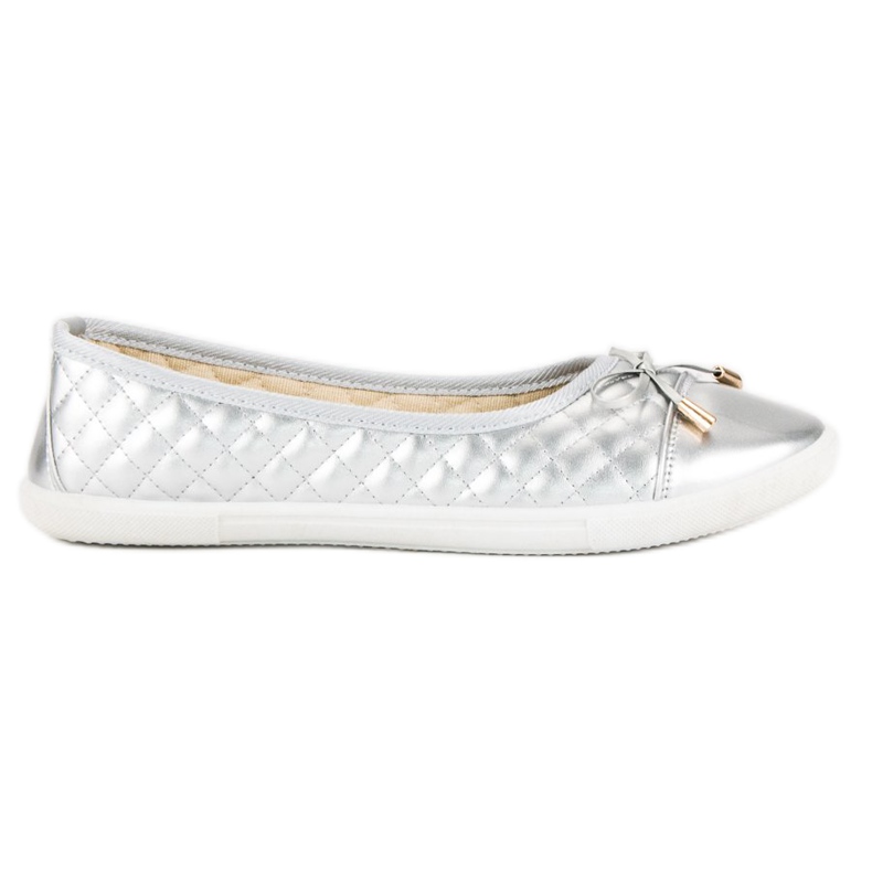 Tikatut balerinat harmaa