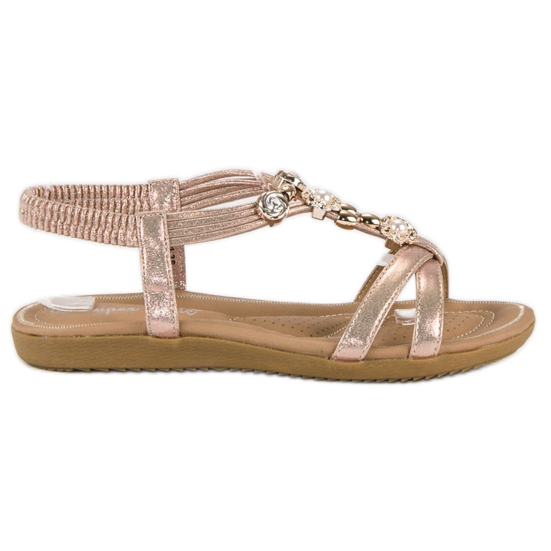 Super Mode Tyylikkäät naisten sandaalit vaaleanpunainen