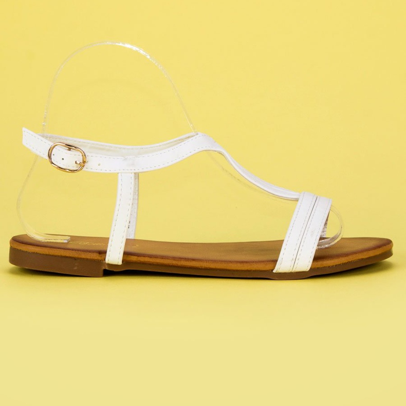 Bella Star Mukavat naisten sandaalit valkoinen