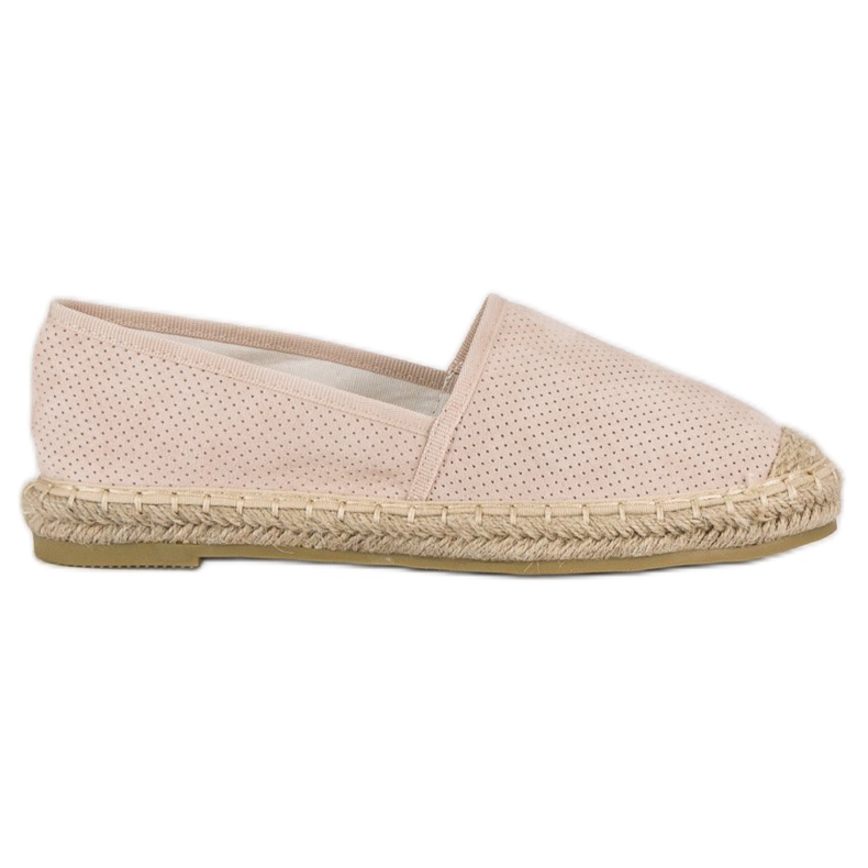 Bestelle Harjakatkoiset beige-espadrillit
