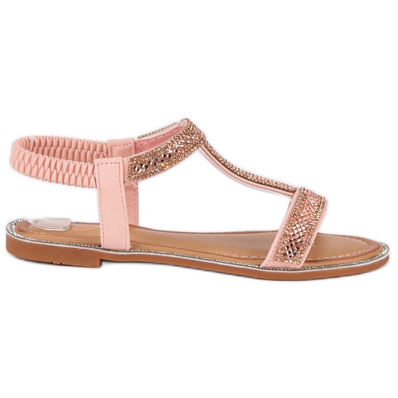 Juliet Tyylikkäät sandaalit pyyhekumilla vaaleanpunainen