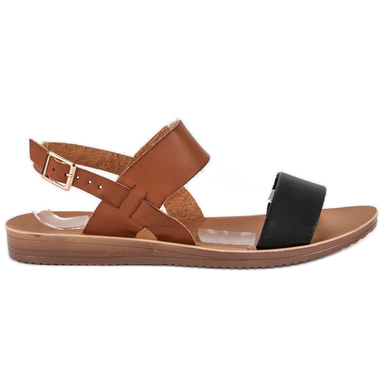 Rento sandaalit musta ruskea