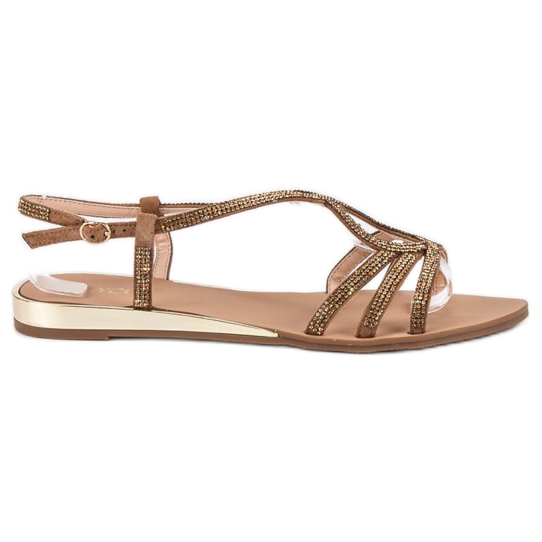 Koristeelliset kamelisandaalit ruskea