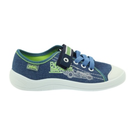 Poikien Sneakers Befado -tossut 251x093 sininen vihreä tummansininen