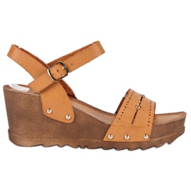 Kamelikiila sandaalit ruskea