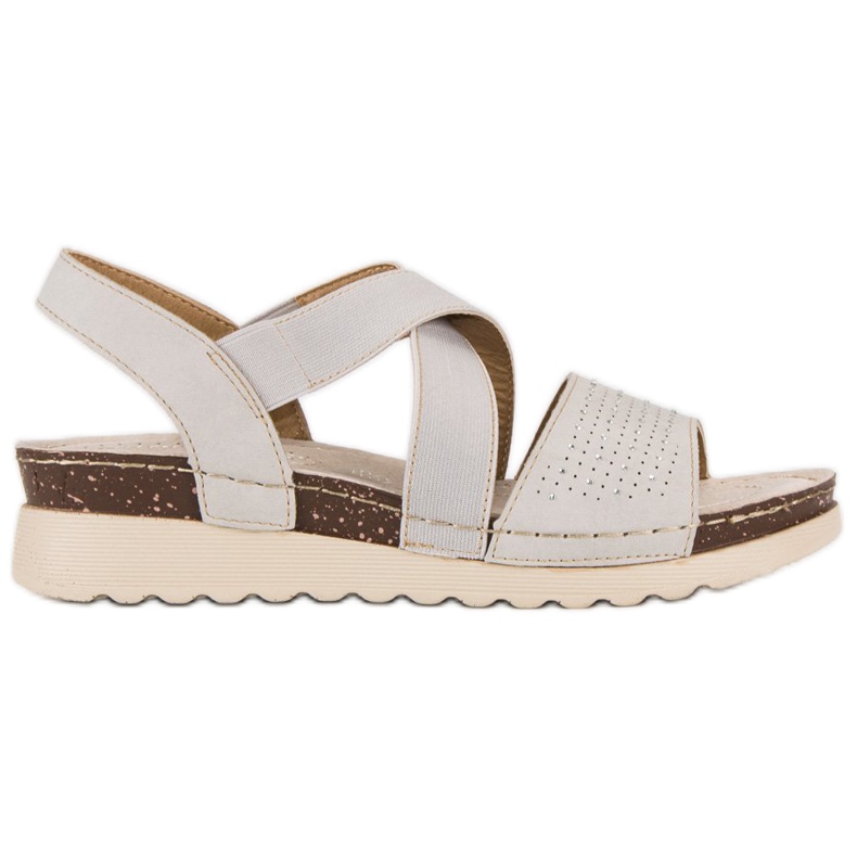 Slip-on vinceza sandaalit ruskea harmaa monivärinen