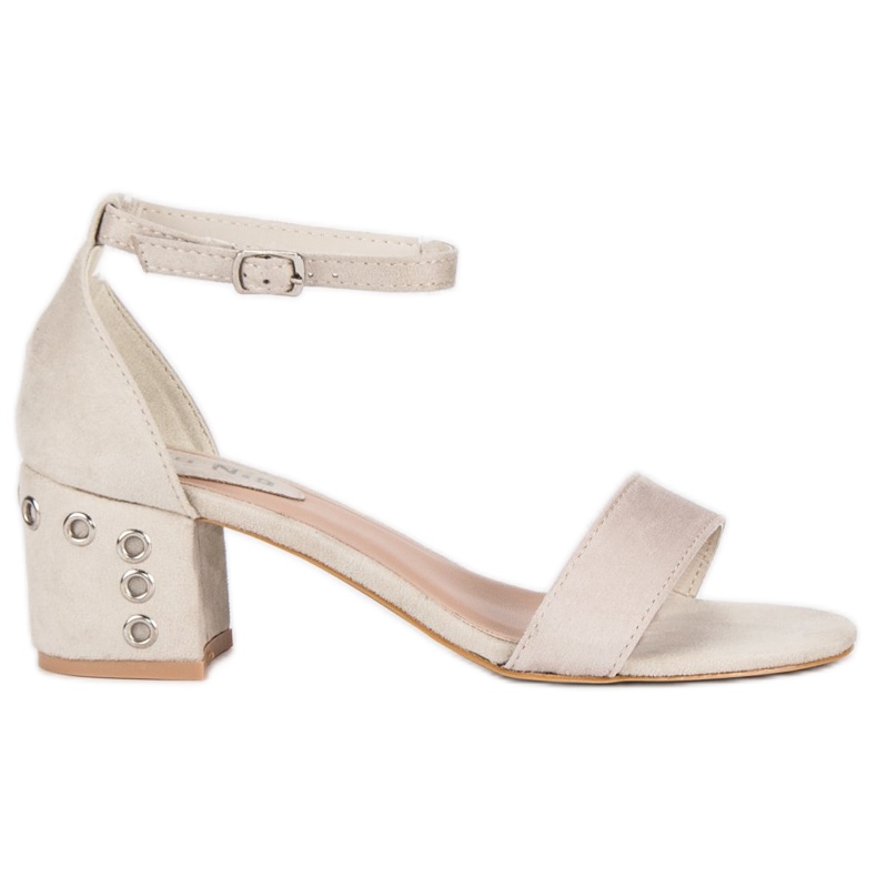 Nio Nio Mokkanahkasandaalit pylväässä ruskea Nio Nio Mokkanahkasandaalit pylväässä ruskea