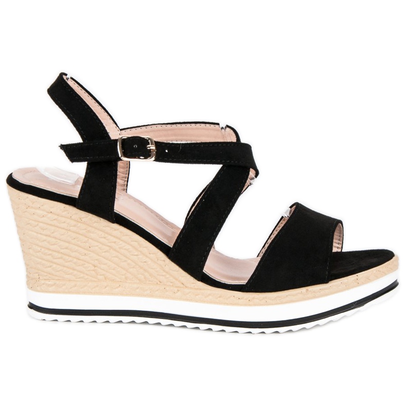 Anesia Paris Mustat kiila sandaalit