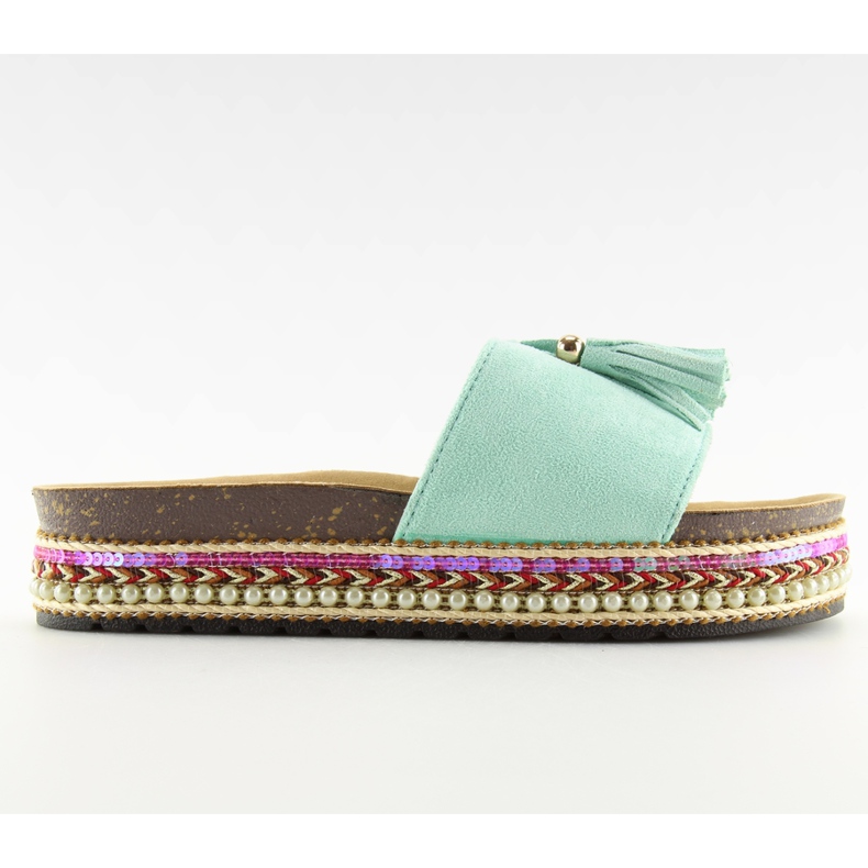 Tossut mint espadrilles BV-413 LT.GREEN vihreä