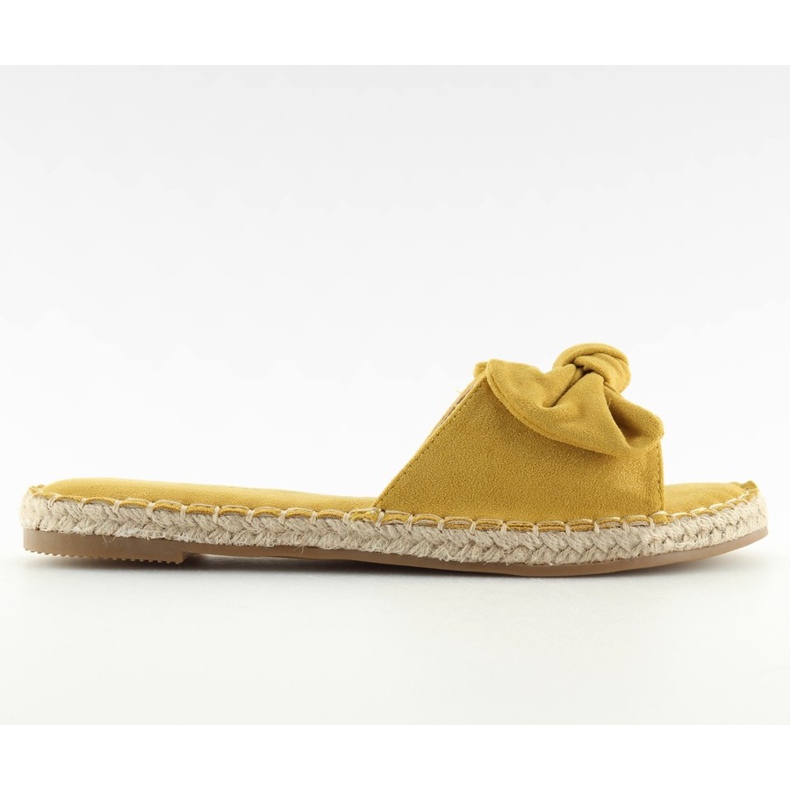 Keltaiset 8758 keltaiset tossut rusetilla keltainen