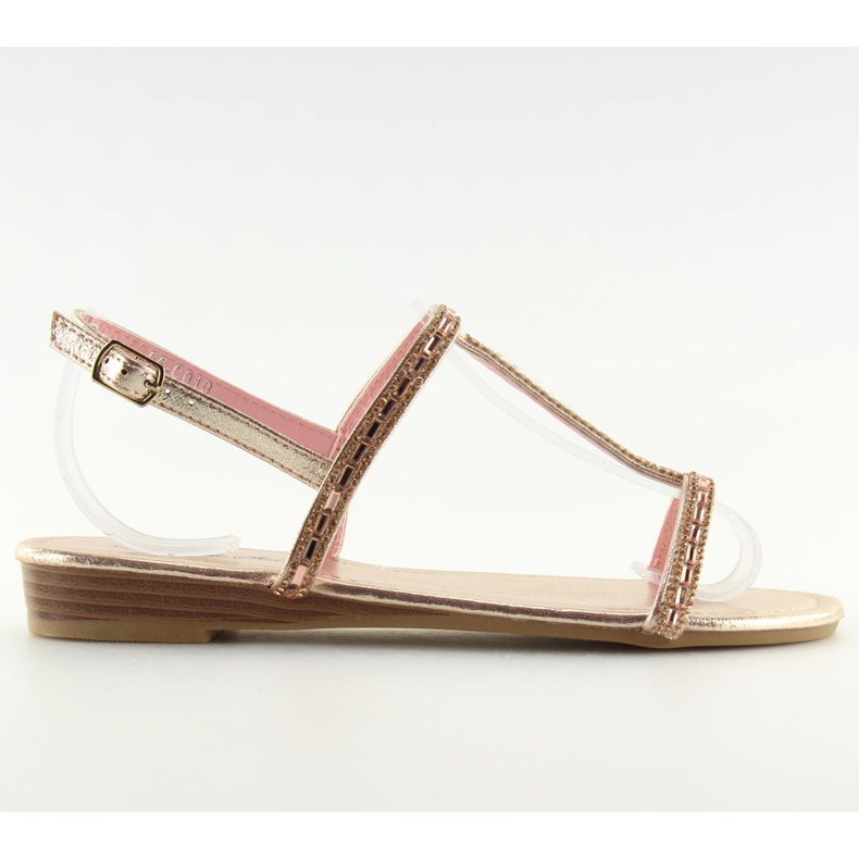 Sandaalit vaaleanpunaisilla kuutiometreillä 86-C010 Pink vaaleanpunainen