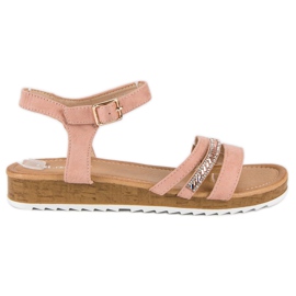 Ch. Creation Naisten vaaleanpunaiset sandaalit vaaleanpunainen