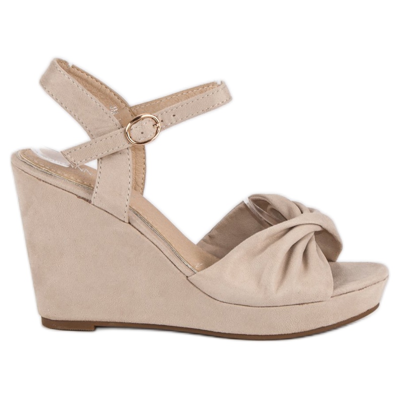 Annalisa Suede kiila sandaalit ruskea