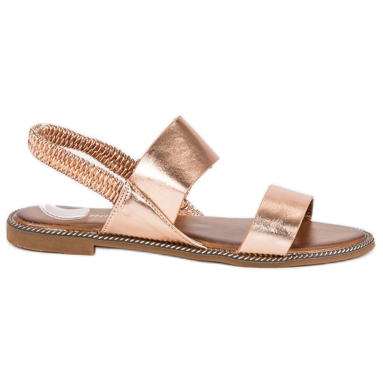 Renda Vaaleanpunaiset sandaalit kuminauhalla vaaleanpunainen