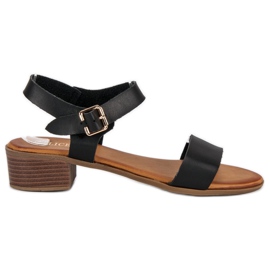 Licean Matalakorkoiset sandaalit musta