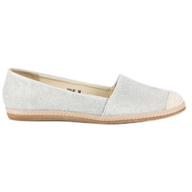 Glitterit espadrillit harmaa