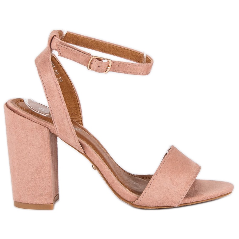 Tina&Co Tyylikkäät sandaalit pylväässä vaaleanpunainen