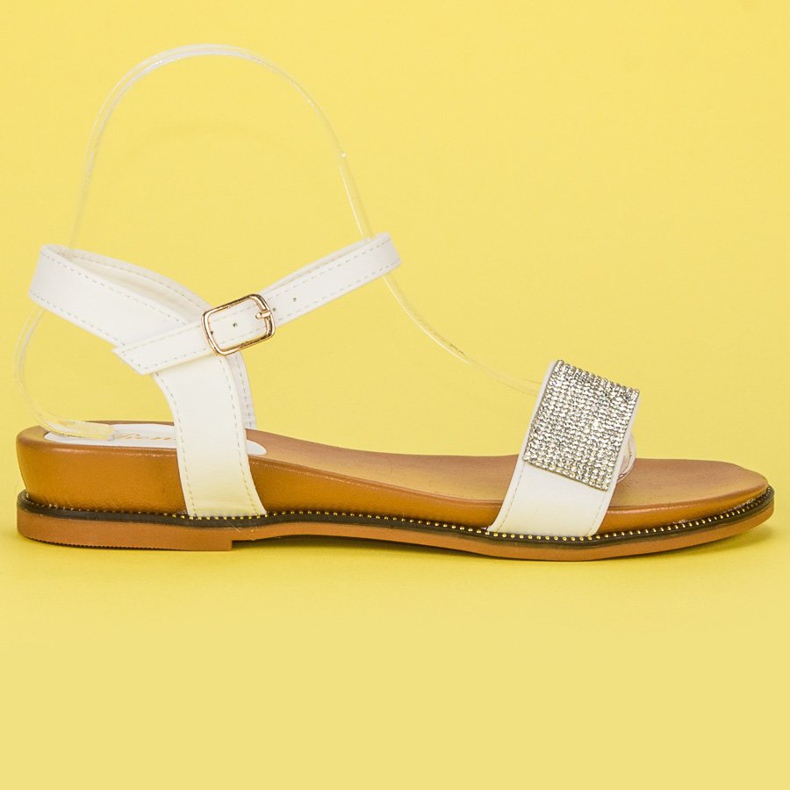 Renda Litteät sandaalit jokapäiväiseen käyttöön valkoinen