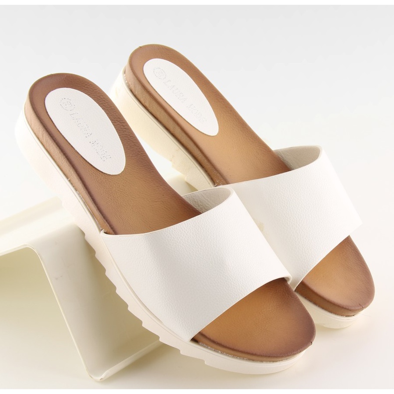 Naisten valkoiset tossut H10 valkoinen