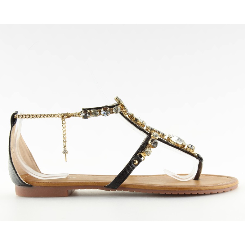 Varvastossut kivillä musta D-6526 Musta