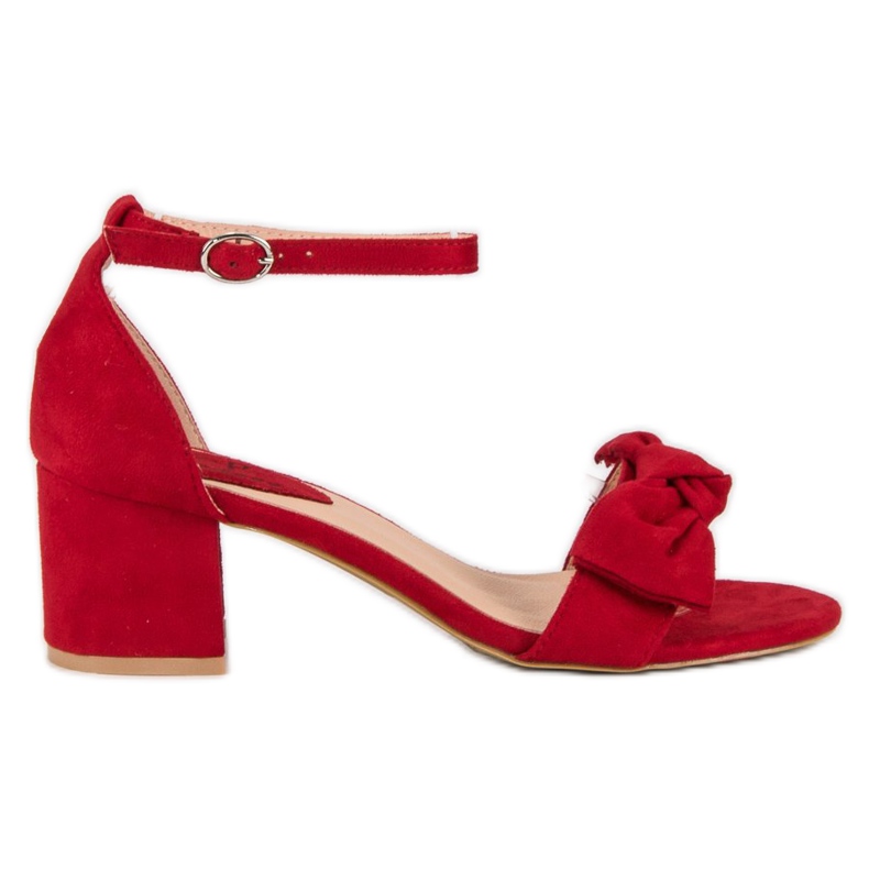 Top Shoes Punaiset korkeakorkoiset sandaalit punainen