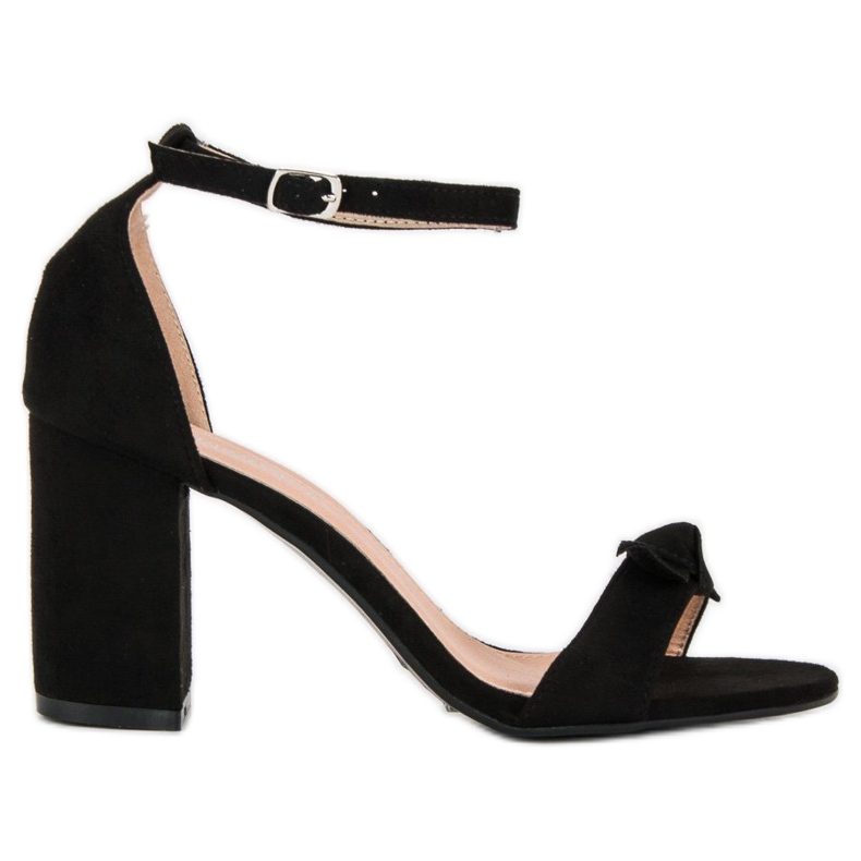 Diamantique Tyylikkäät sandaalit tolppassa musta