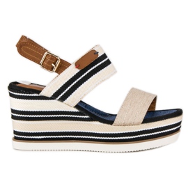 Ribbisandaalit ruskea Ribbisandaalit ruskea