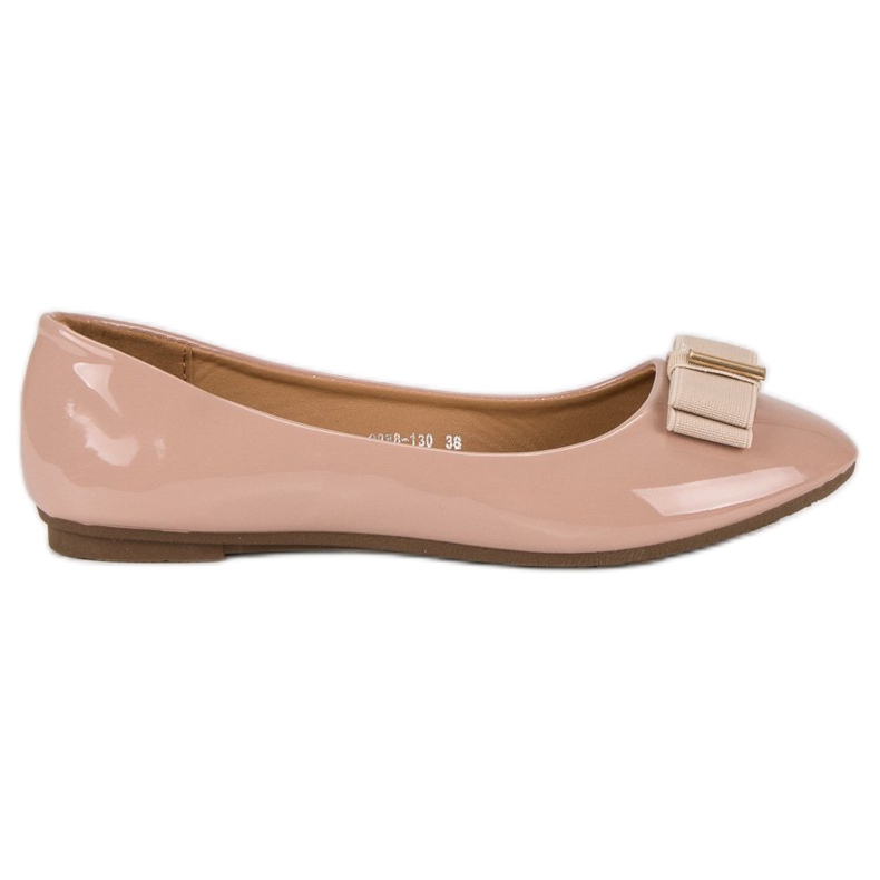 Lakatut baleriinat rusetilla vaaleanpunainen